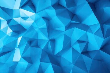 Fototapeta premium Geometric blue roll-up banner mockup, ideal for use in conferences and professional presentations.