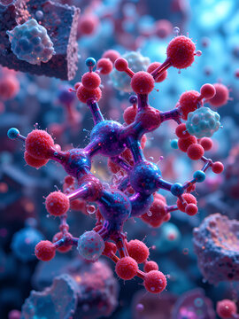 levosulpiride molecular structure 3d, atypical antipsychotic structural chemical formula view from a microscope