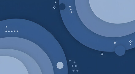 Modern abstract background with layered concentric circles in shades of blue. A minimalist graphic illustration for technology or business presentations.