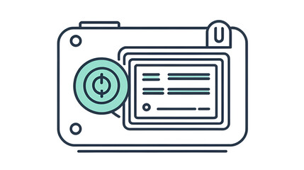 Fototapeta premium recurring payment line icon