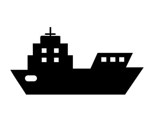Obraz premium ship silhouette vector