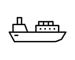 Obraz premium ship line art vector art
