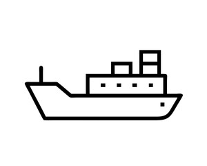 Obraz premium ship line art vector art