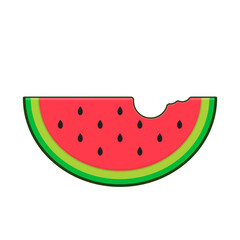 watermelon cartoon design for decoration