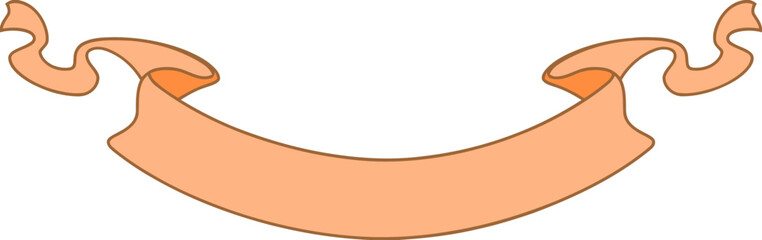 Abstract flowing organic shape silhouette with curves and waves isolated on white background