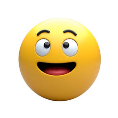 3d smiley face with smile