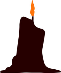 Abstract flowing organic shape with smooth curves and intricate details isolated on white background silhouette