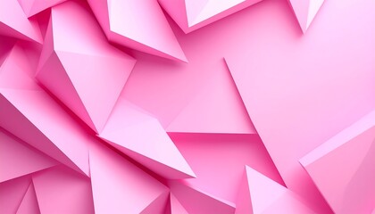 Abstract pink geometric background with triangular shapes, creating a textured, multifaceted surface