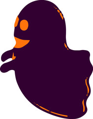 Abstract organic shape silhouette in black isolated on a clean white background isolated on white background