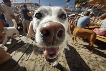 Digital hydration app enhances dog's summer picnic fun. Hydration tips. Managing dog health in summer heat: avoiding infections and hotspots. Pet health guide. Dog summer care.