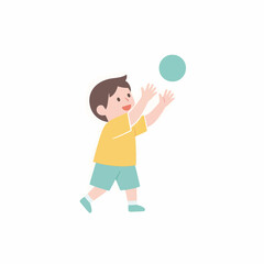 boy playing with ball