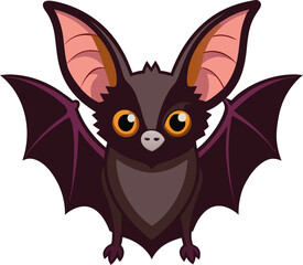 vector illustration of a Horseshoe Bat
