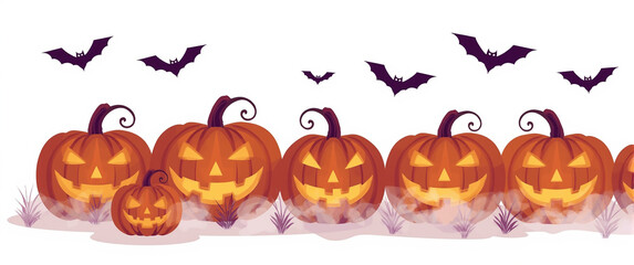 Jack-o'-Lantern Parade &ndash; Halloween Pumpkin Banner