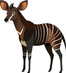 Okapi vector illustration