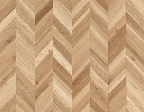 Chevron pattern wood flooring background creating a vintage parquet design texture