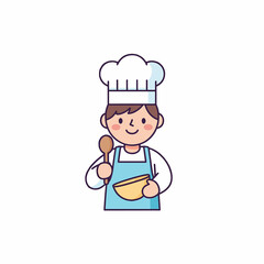 cute cartoon chef