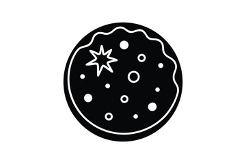 christmas cookie vector icon