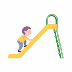 3d man climbing ladder
