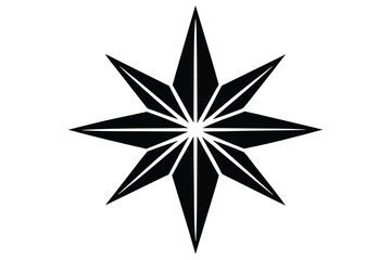 christmas star vector icon