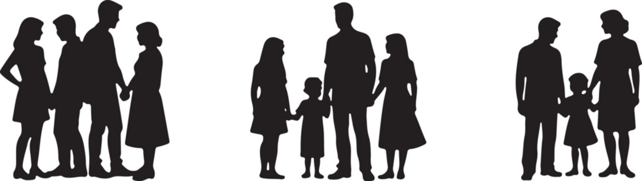 Black silhouette illustration of a computer school concept isolated on transparent background