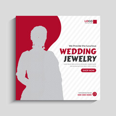 Wedding Jewelry Social Media Instagram Post Banner Template