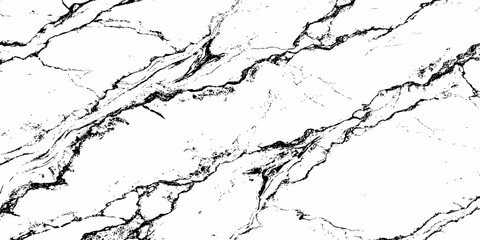 Create a high-resolution, seamless white marble texture with intricate black veining patterns. The design should evoke elegance and natural stone aesthetics,