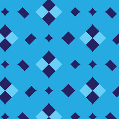 abstract new navy blue and sky blue rhombus pattern design.