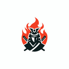 Samurai fire logo