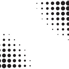 abstract black halftone dot pattern, for background.