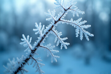 snow covered branches