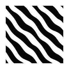 Bold Zebra Stripes Seamless Pattern in Black and White