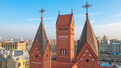Catholic Church of Saints Simon and Helena in Minsk. Belarus