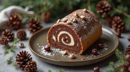 Rustic Dessert with Nature Decor