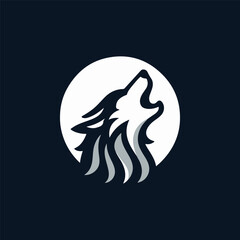 Howling wolf logo