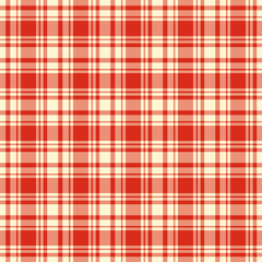 Plaid pattern in red.Christmas winter tartan checkered seamless pattern.Vector illustration geometric background for fabric and prints.