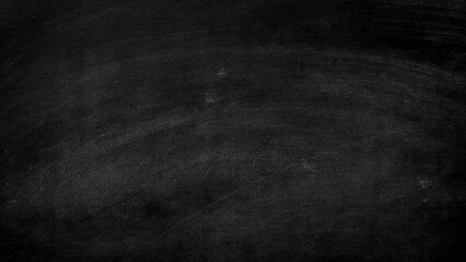 Chalkboard black dirty board background. Chalkboard with white chalk stains for background or copy space perfect for school themed or retro visuals. White chalk dust on a black chalkboard.