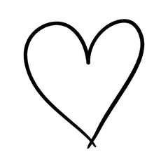 Heart shaped metal wire forming a romantic love symbol for Valentine's Day decoration