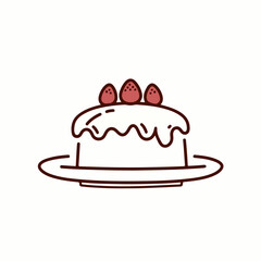 Cake vector diagram