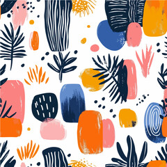 Vector diagram of plant leaves