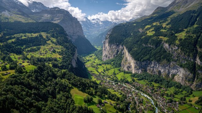 Innovative blockchain technology for data management digital space graphic design futuristic aerial view connectivity concept - Powered by Adobe