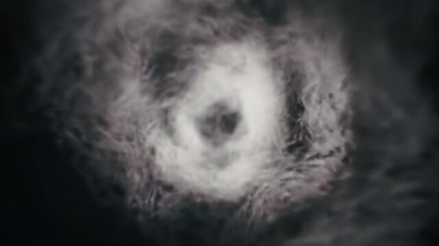 Abstract swirling smoky vortex