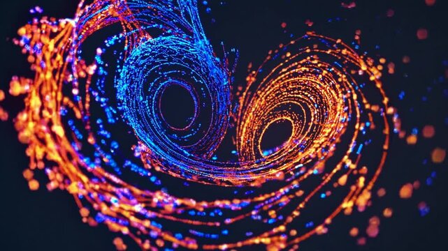 Vibrant Swirling Lights Dance A Spectacular, HighEnergy Visual for Dynamic Projects, Boosting Creativity and Inspiration.