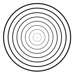 Abstract Concentric Circles Target Pattern
