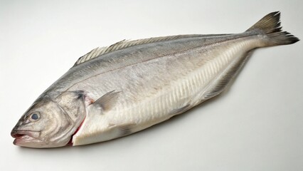 Halibut on studio background