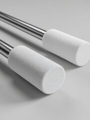 Obraz premium Close-up View of Foam and Metal Fitness Equipment for Exercise