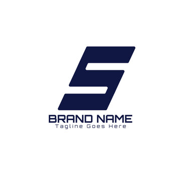 Modern Abstract S Logo Design &ndash; Minimal Geometric Letter S Icon for Branding and Business