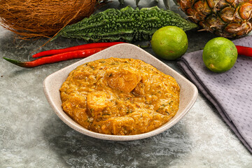 Indian cuisne - Chicken massala with sauce