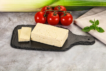 Soya vegan tofu cheese brick