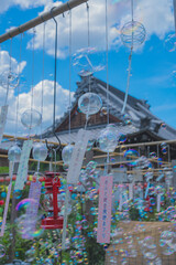 Fototapeta premium 奈良のおふさ観音の美しい風鈴