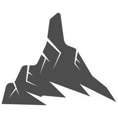 Illustration of a Mountain or Rock Formation